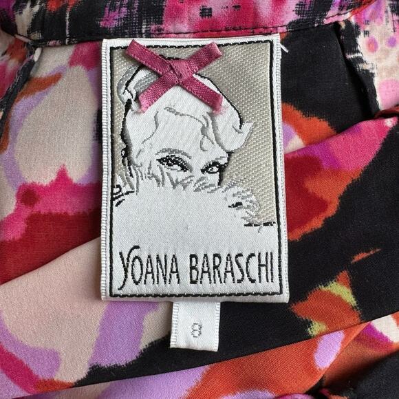 YOANA BARASCHI Maximalist Pink Print Button-Front Dress - Picture 7 of 8